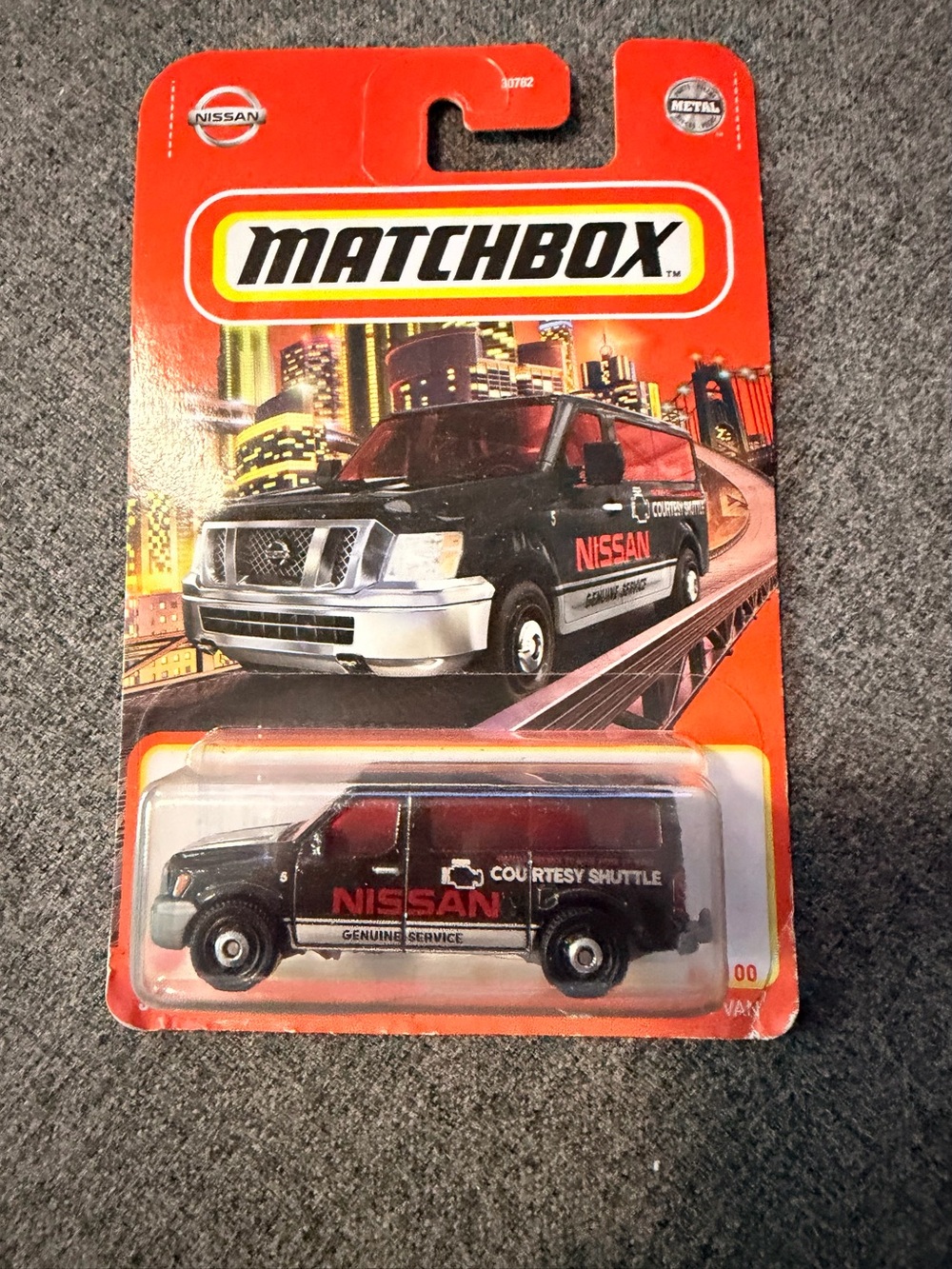 Matchbox Kids Toy Nissan Courtesy Shuttle Van - Black